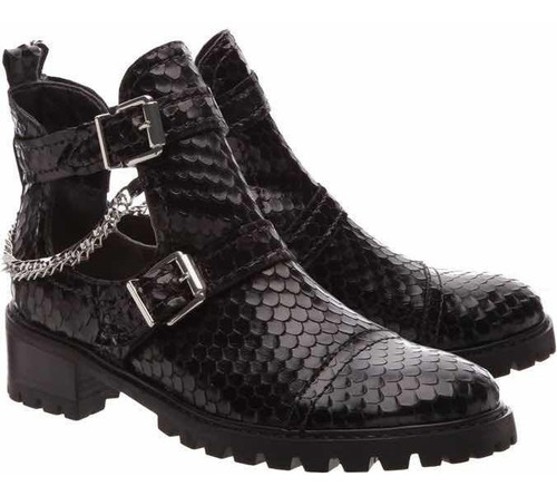 bota stella cut out snake black