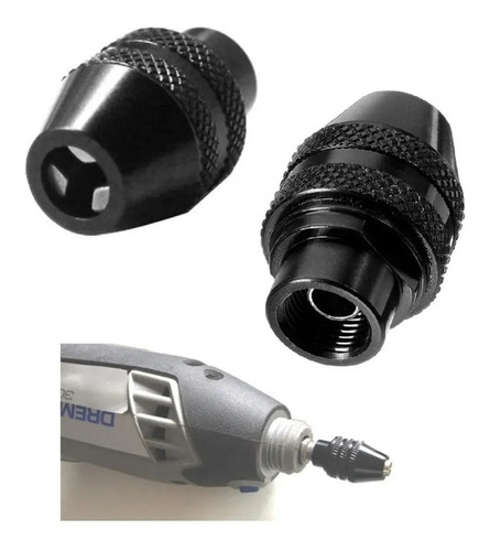 Imagen 4 de 4 de Mandril Rápido Para Dremel + 10 Brocas Milimetricas