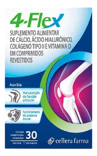 Suplemento 4-flex Cellera Farma 30 Comprimidos Sem Sabor Sem Sabor