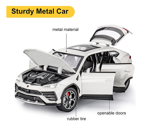 Camioneta De Juguete Sasbsc Modelo Lambo Urus, Escala 1:24