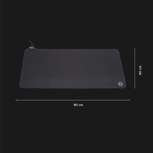 Mouse Pad Gamer Rgb Njoytech 90x40cm 4mm Xxl Usb