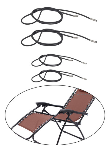 4 Piezas De Cuerda Elástica Para Silla De Jardín, Cuerdas