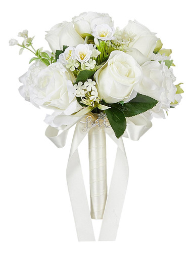 Ramo De Flores De, Ramo De Boda Artificial Realista Para