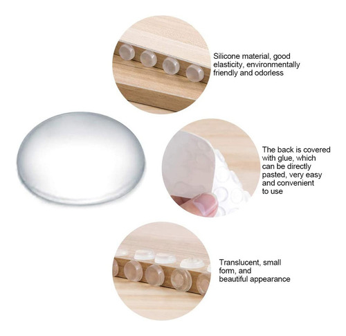 Protector Autoadhesivo De Goma Para Muebles Queenly-100 Caps