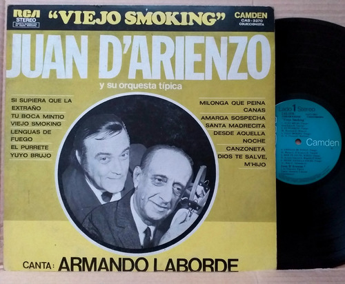 Juan D'arienzo - Laborde - Viejo Smoking - Lp Año 1973 Tango