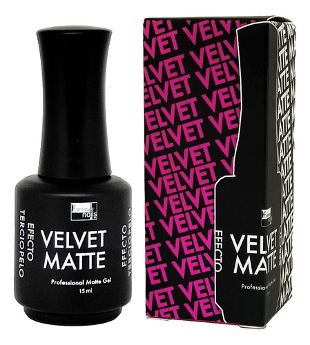 Top Coat Mate Efecto Terciopelo Gel , Fantasy Nails