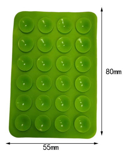 Soporte De Succión Para Teléfono, Almohadilla Verde