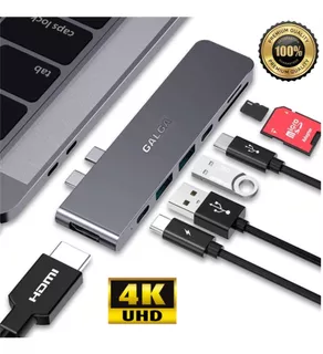 Adaptador Macbook Pro Air 13 15 Usb C Hub Hdmi Micro Sd 7-1