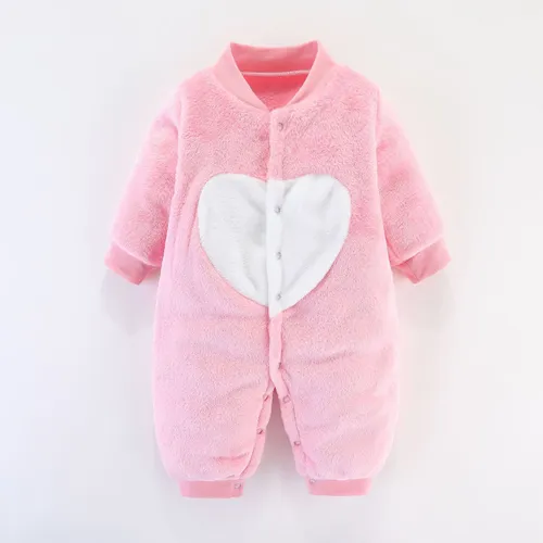 Lindo Mameluco De Manga Larga J De Color Liso Para Niños Y N