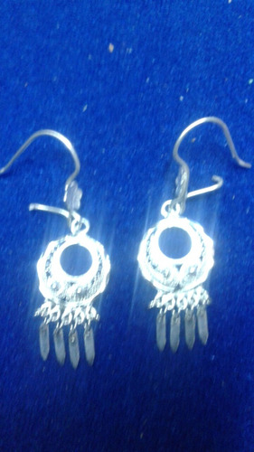 Arracadas Aretes Filigrana Plata .925 Tejidos A Mano Taxco 