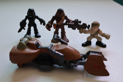 Star Wars Galactic Heroes Chewbacca Stormtrooper Rebel Speed (Usado)