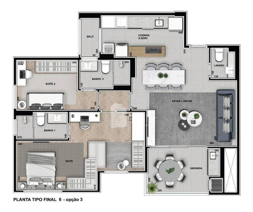 Apartamento 03 Quartos (01 Suíte) No Boa Vista, Curitiba - Ap3198