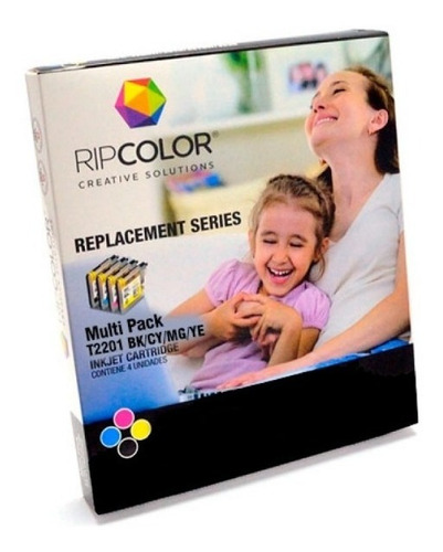 Pack Cartuchos Ripcolor Para Impresora Epson Xp-201/xp-401