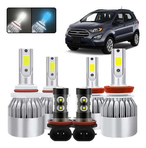Kit De Focos Led 9005 H11 Para Ford Ecosport 2018 2019 2020