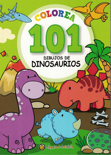 Colorea 101 Dibujos De Dinosaurios Sin Autor El Gato De Hoja