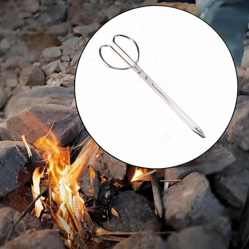 Fire Tongs Firewood Log Grabber Claw Sesto De Longitud 35 Cm