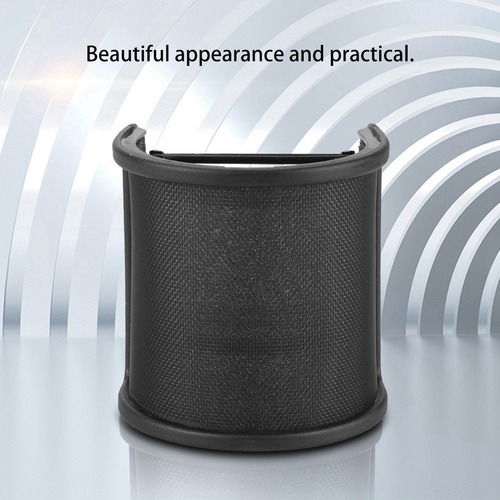 Pop Filter Máscara De Filtro De Micrófono En Forma De U Compatible Con Hyperx Quadcast Negro