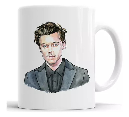 Taza Harry Styles - Retrato - Cerámica Importada