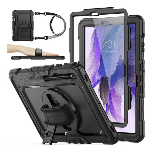 Case Galaxy Tab S7 Fe S8 12.4 Contra Golpes Agua + Protector