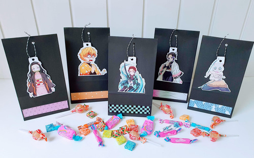 Demon Slayer Bolsitas Para Golosinas X 5 Unidades