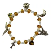 Comprar Pulseras Angel De La Guarda Cristales  Dijes Plata Tibetana
