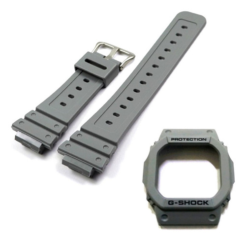 Pulseira + Bezel Dw-d5600p Casio G-shock 100% Cinza