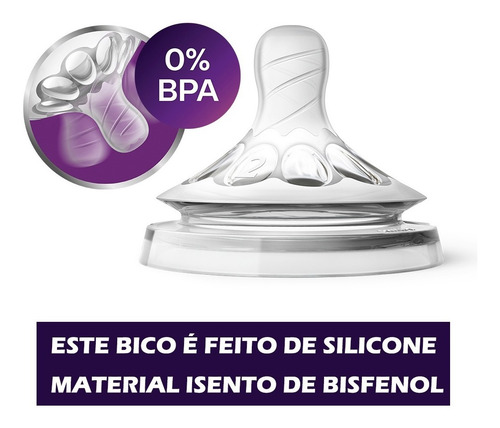 3 Mamadeira Avent Petala - Anticolica 100%original (rosa)
