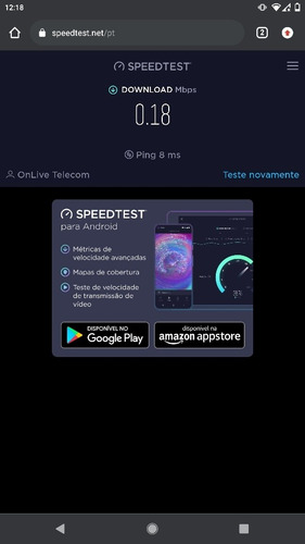Imagem 1 de 1 de Teste Velocidade