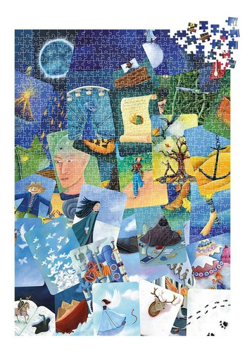 Dixit Puzzle: Blue Mishmas (1000 Peças) - Galápagos
