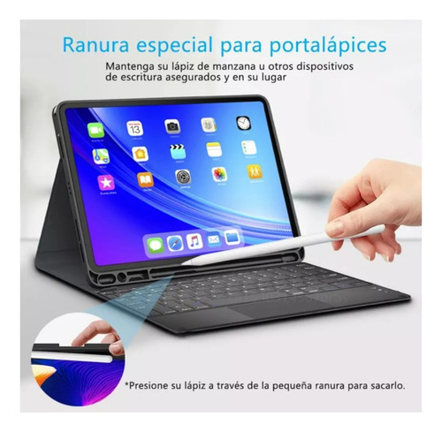 Funda Con Teclado Español Touchpad Para iPad 11th A16 2025