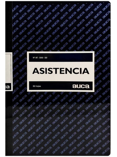 Libro De Asistencia 50 Hojas Auca / Artesano Libreria