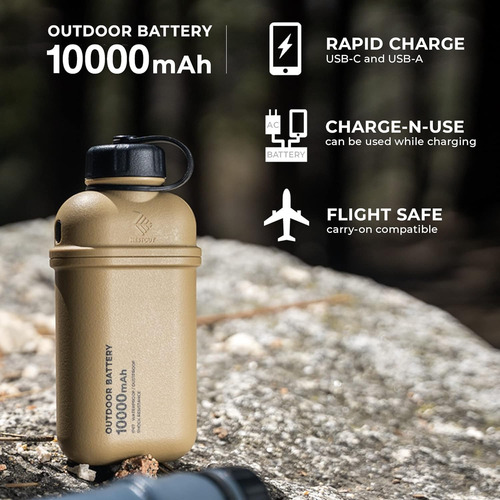 Power Bank Bateria 10000 Mah Resistente Al Agua Carga Rapida