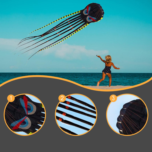 Kite Enorme Sábado Fácil Resistente A La Lágrima Portable
