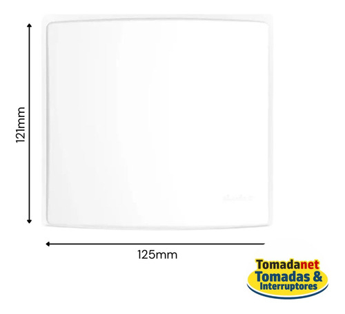 Placa 4x4 P/ 2 Módulos Alumbra Bliss Branco 4712