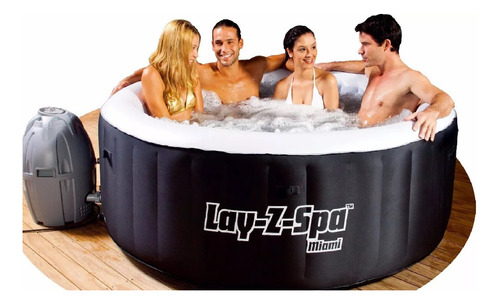 Jacuzz Ii Spa Inflable Burbujas Y Hidromasaje 4 Personas