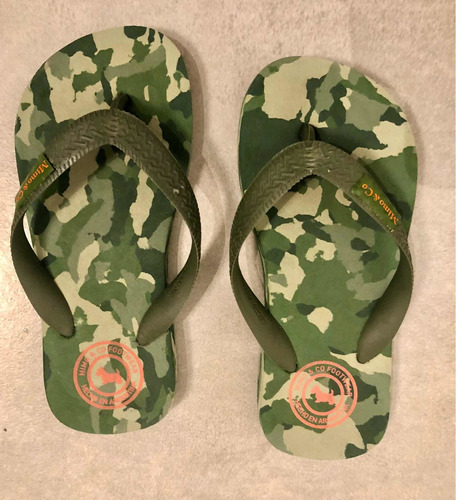 Ojotas Mimo&co Camufladas Verdes. Talle 29