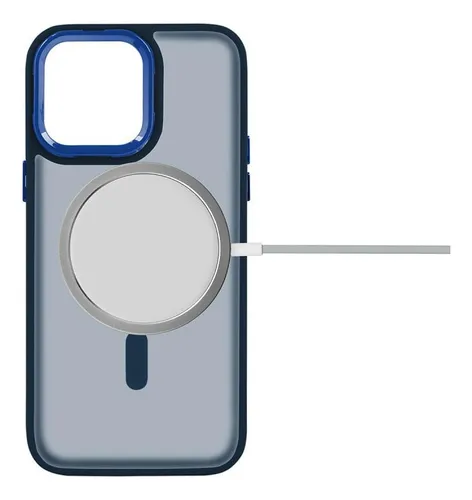 Funda Case Protección Con Magsafe Para Iphone 11/12/13/14/15 Azul Iphone 11 Lisa