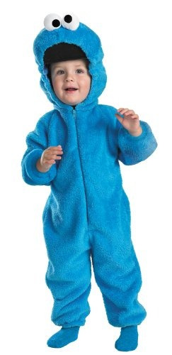 Sesame Street Cookie Monster Deluxe Two-sided Plush Jumpsuit