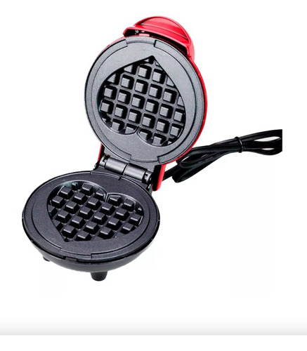 Mini Sartén Eléctrica Para Waffle Maker Forma De Corazon