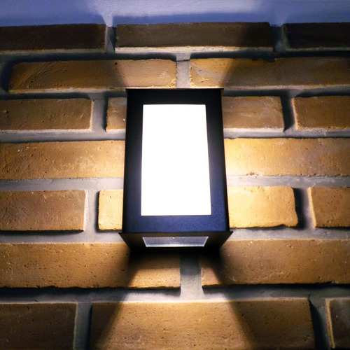 Imagen 9 de 10 de Aplique Pared Exterior Bidireccional Jardin Led 12w Pack X7u