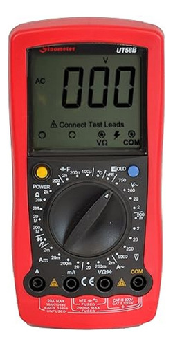 Multimetro Tester Digital Uni-t® Ut58b® 760 V Ca 1000 V Cc