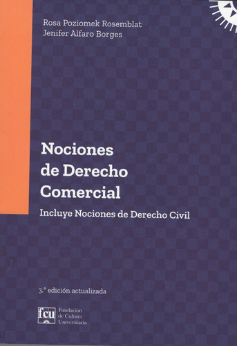 Nociones De Derecho Comercial, De Jenifer Alfaro Borges, Rosa Poziomek. Editorial Fcu, Tapa Blanda En Español