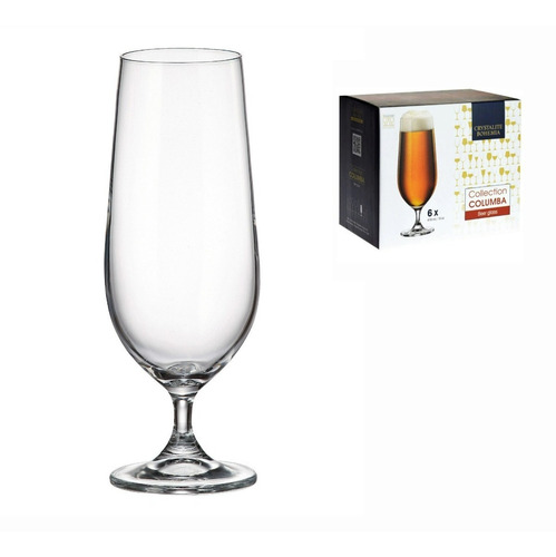 Imagen 5 de 7 de Copas Cerveza Cristal Bohemia Original 470ml Set X 6