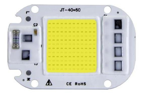 Chip Led Cob 50w 6000k Inteligente Funciona Sem Reator 127v Cor Da Luz Branco-frio Voltagem 220v