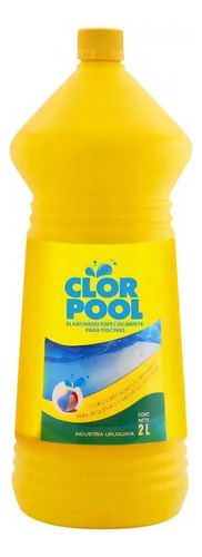 Cloro Para Piscina Líquido 2 Lts Clor Pool Alguicida