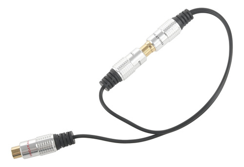 Para 2 Adaptadores De Metal Rca Hembra A Doble Macho 2 Rca