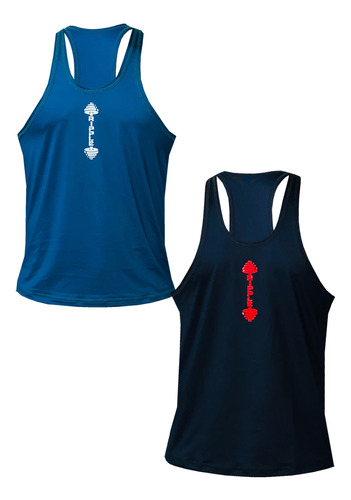 Pack X2 Camisetas Esqueleto Hombre Gym Originales Ripple