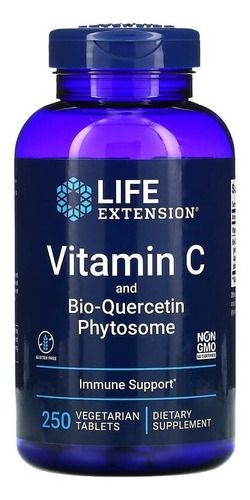 Vitamina C 1000mg 250 Tablete Life Extension Importado U S A