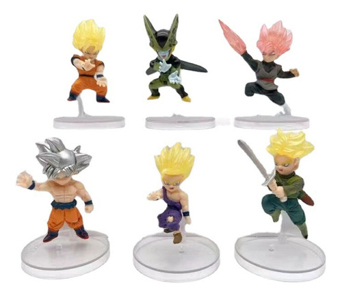 Dragon Ball Kid Goku Colección 6 Figuras En Bolsa