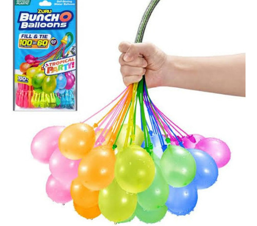 Zuru Bunch O Balloons, 100 Globos De Agua De Llenado Rápido